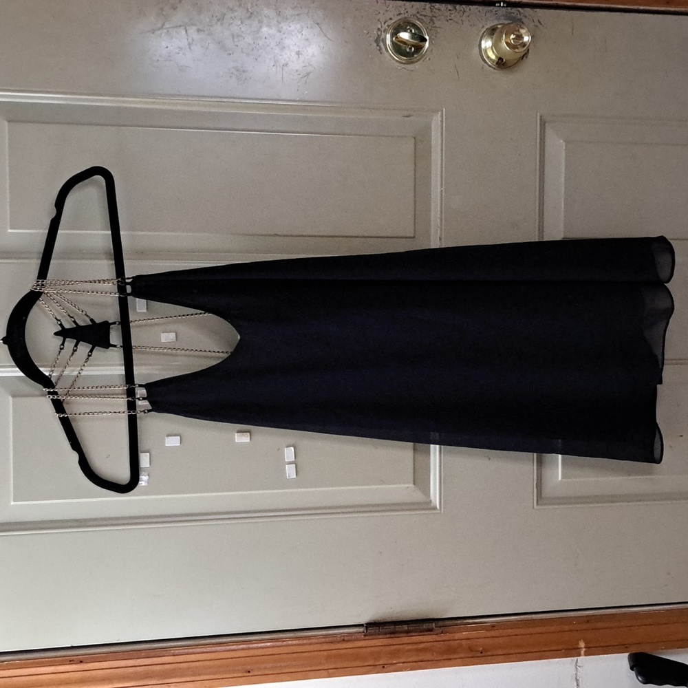 Addie Black Chain Backless Dress